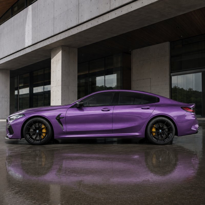 TPU Transparent Diamond Purple Vinyl Wrap view 4