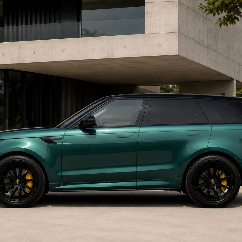 TPU Transparent Diamond Pine Green Vinyl Wrap view 4