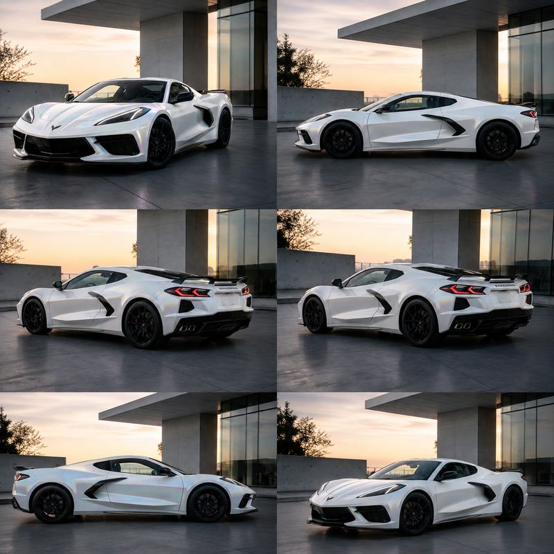 TPU Rainbow Laser White Vinyl Wrap view 4