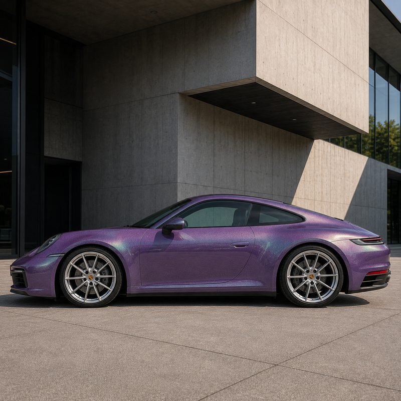 TPU Aurora Diamond - Green Purple Vinyl Wrap view 4