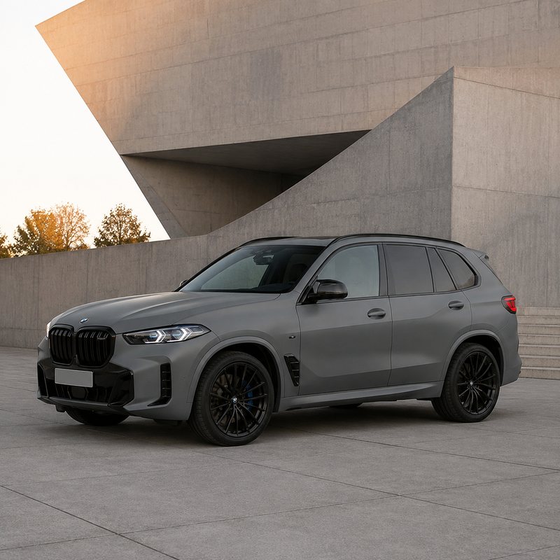 TPU Super Matte AMG Mountain Grey Vinyl Wrap view 4