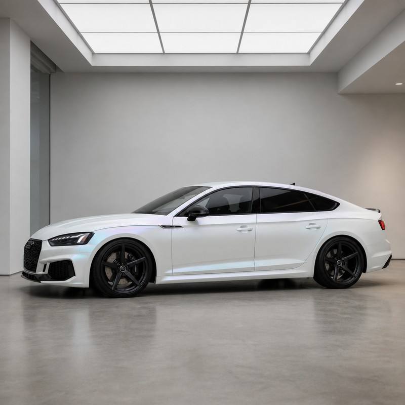TPU Ultra-Matte Lridescent Dawn White Vinyl Wrap view 4