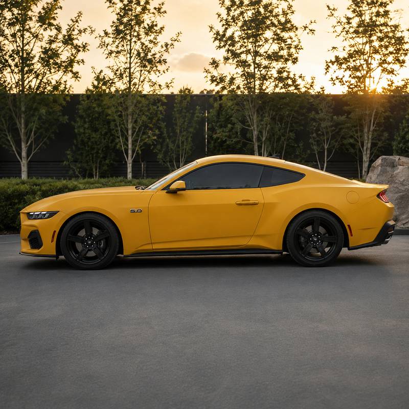 TPU Matte Maple Leaf Yellow Vinyl Wrap view 4