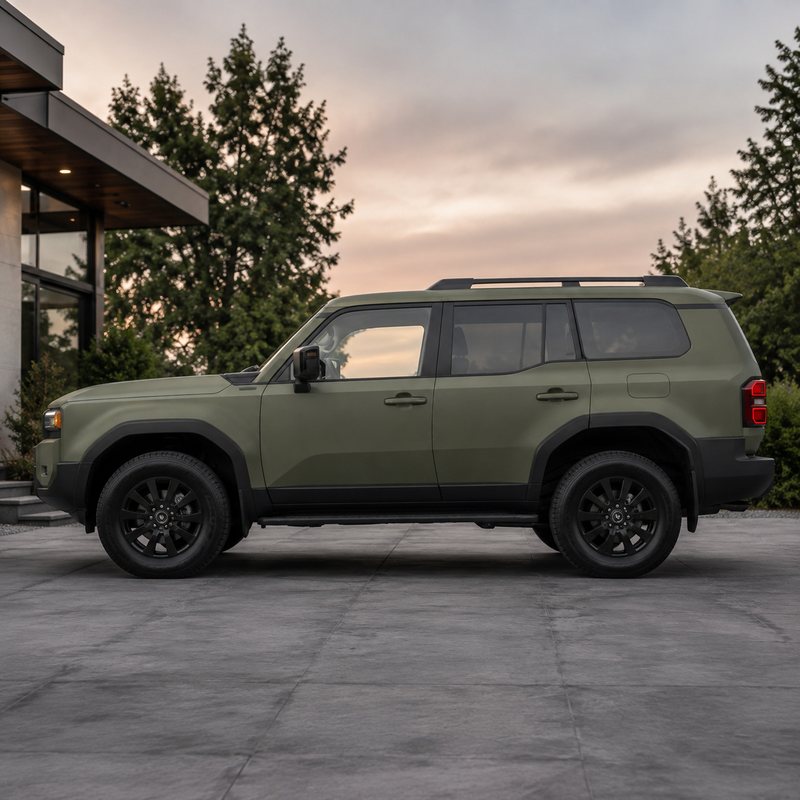 TPU Ultra-Matte Khaki Green Vinyl Wrap view 4
