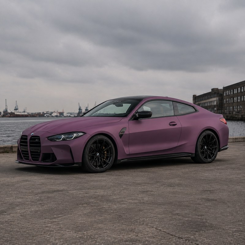 TPU Ultra-Matte Beetroot Purple Vinyl Wrap view 4