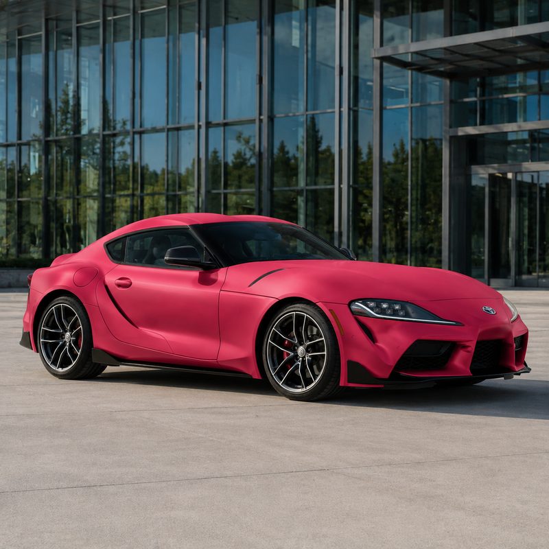 TPU Brilliant Magenta (Matte) Vinyl Wrap view 4