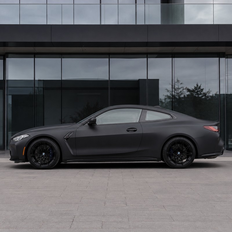 TPU Matte Interstellar Black Vinyl Wrap view 4