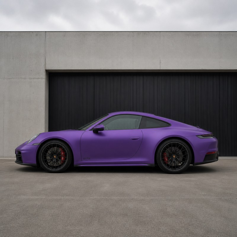 TPU Ultra Matte Electroplated Purple Vinyl Wrap view 4