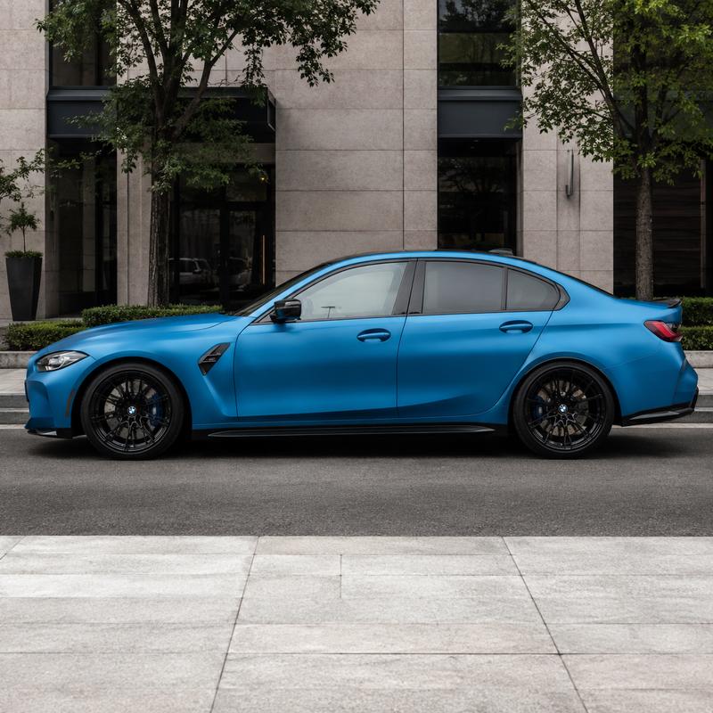 TPU Ultra Matte Liquid Metal Azure Vinyl Wrap view 4