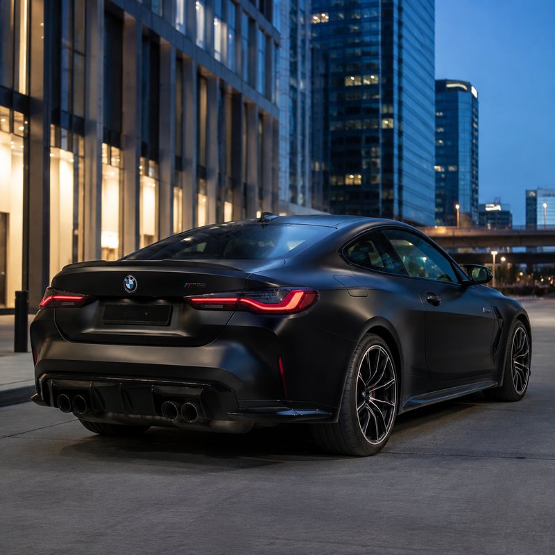 TPU Satin Black Vinyl Wrap view 4