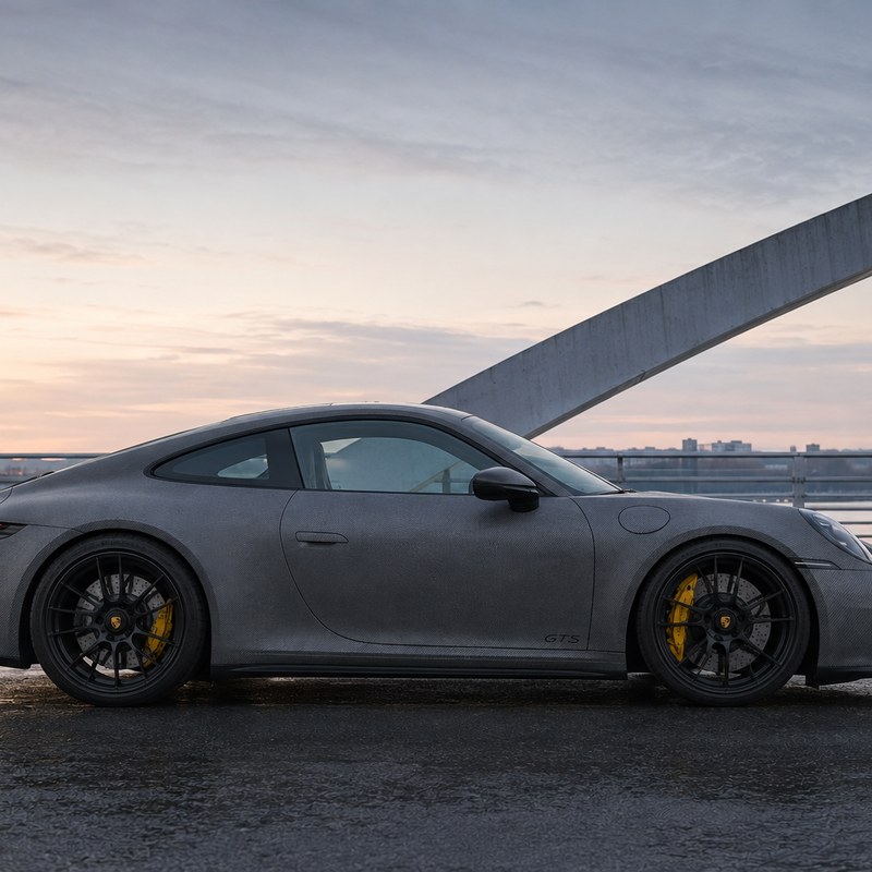 TPU Matte carbon fiber Vinyl Wrap view 4