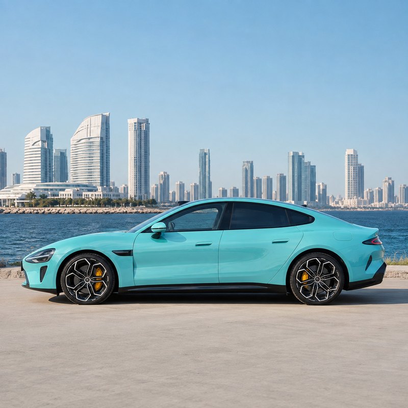 TPU Tiffany Blue Vinyl Wrap view 4