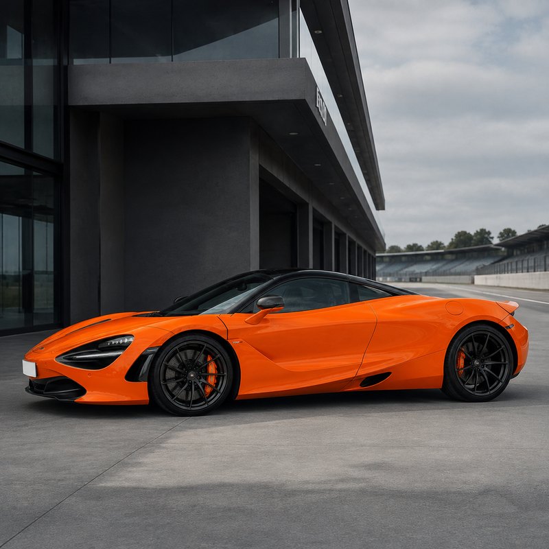 TPU Mclaren Orange Vinyl Wrap view 4