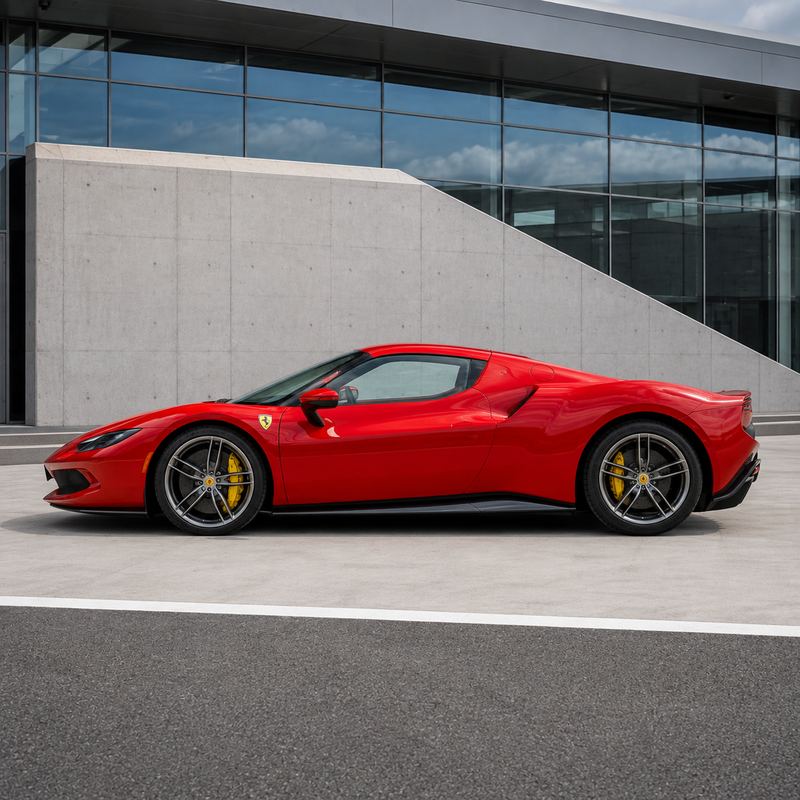 TPU Ferrari Red Vinyl Wrap view 4