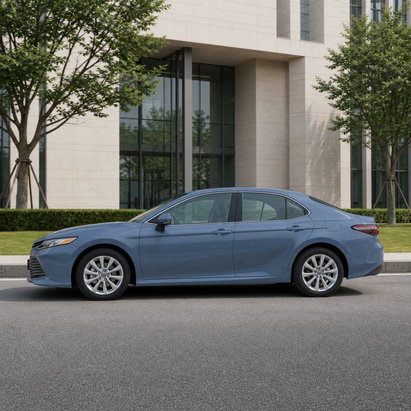 TPU Porcelain Blue Vinyl Wrap view 4