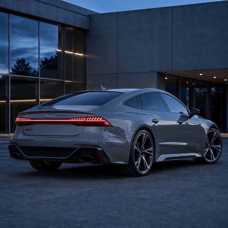 TPU Metallic Ash Audi Vinyl Wrap view 5