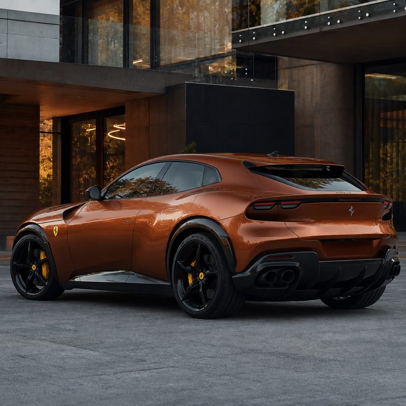 TPU Flame Copper Brown Vinyl Wrap view 5