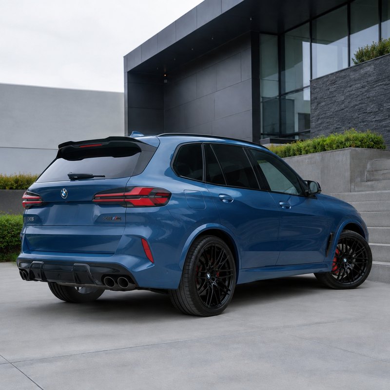 TPU Carnell Bay Blue BMW Vinyl Wrap view 5