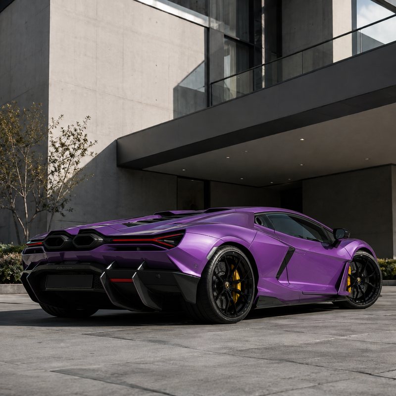 TPU Explosion Purple - Lamborghini Vinyl Wrap view 5