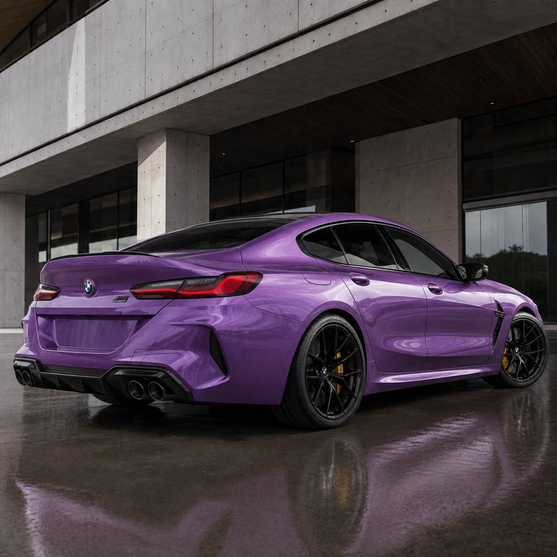 TPU Transparent Diamond Purple Vinyl Wrap view 5