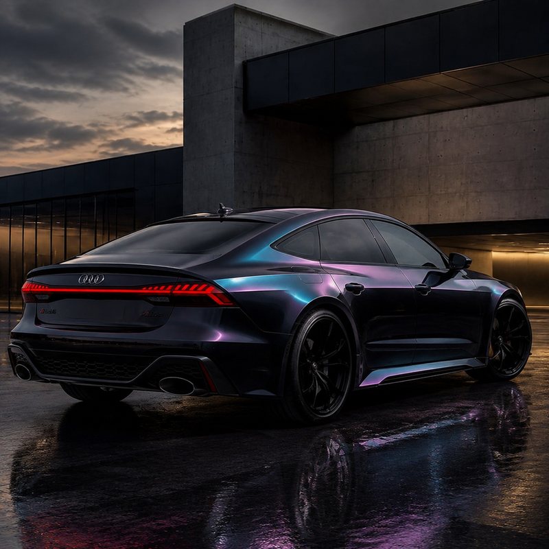 TPU Laser Black Vinyl Wrap view 5