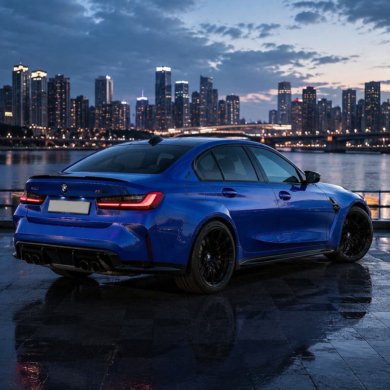 TPU Aurora Diamond Blue Vinyl Wrap view 5