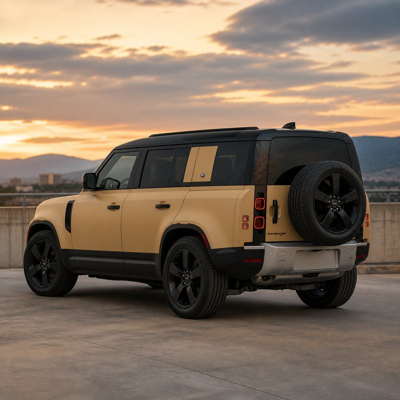 TPU Ultra-Matte Sahara Yellow Vinyl Wrap view 5