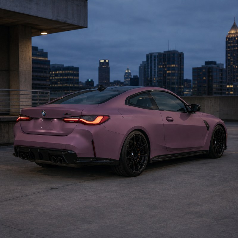 TPU Ultra-Matte Beetroot Purple Vinyl Wrap view 5