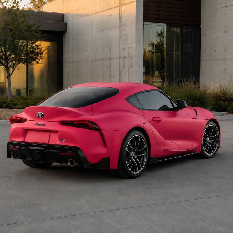 TPU Brilliant Magenta (Matte) Vinyl Wrap view 5
