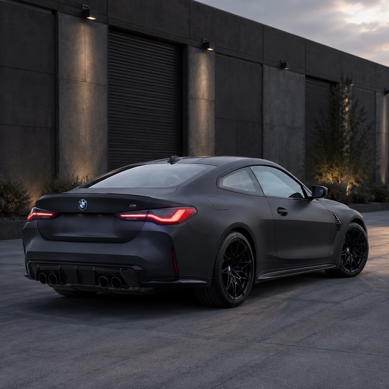 TPU Matte Interstellar Black Vinyl Wrap view 5