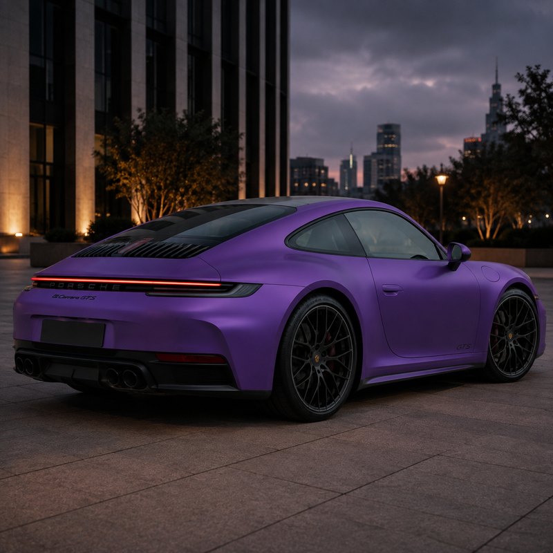 TPU Ultra Matte Electroplated Purple Vinyl Wrap view 5