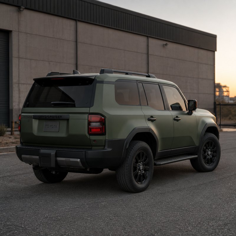 TPU Satin Army Green Vinyl Wrap view 5