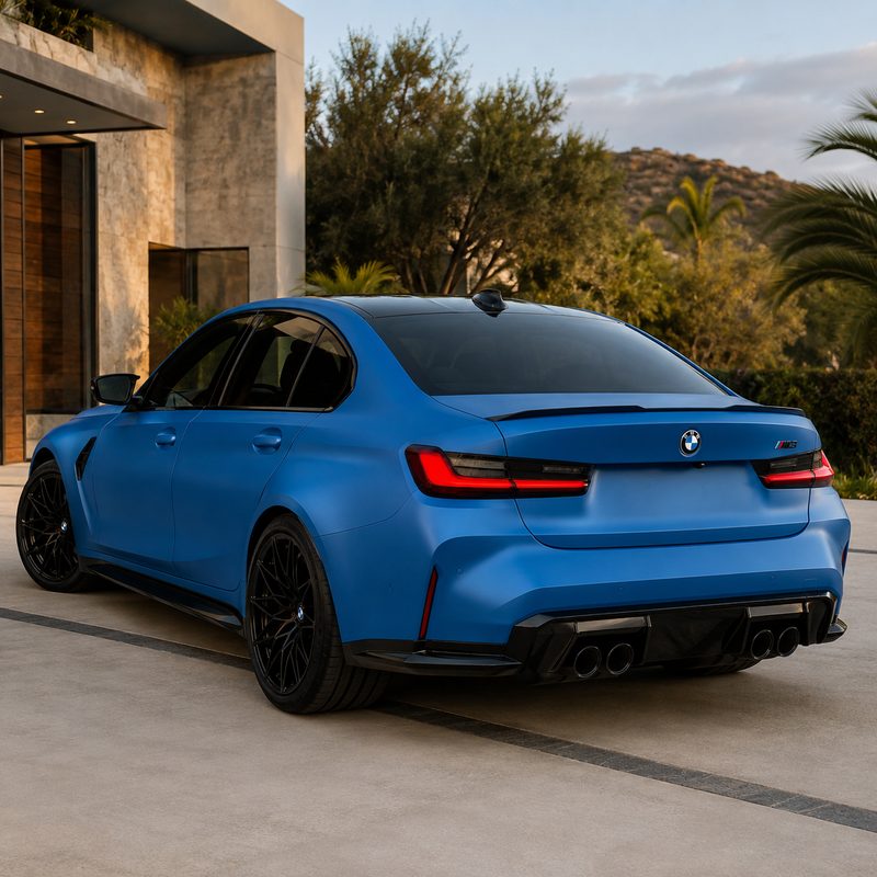 TPU Ultra Matte Liquid Metal Azure Vinyl Wrap view 5