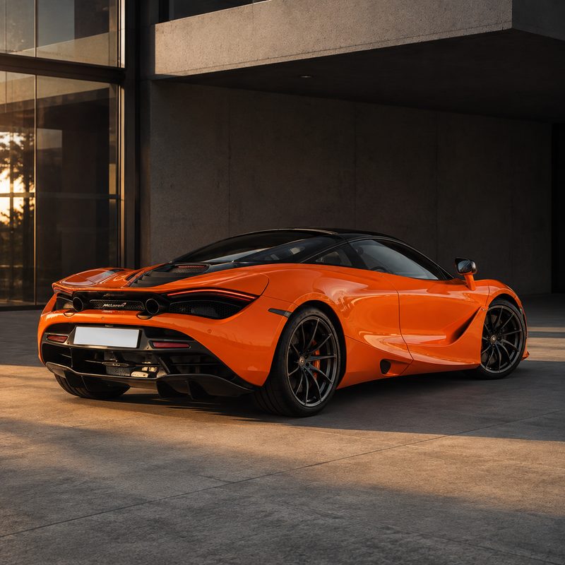 TPU Mclaren Orange Vinyl Wrap view 5