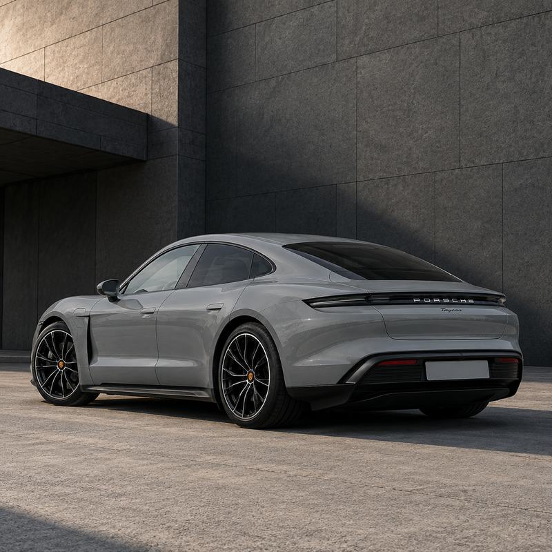 TPU Porsche Grey Vinyl Wrap view 5