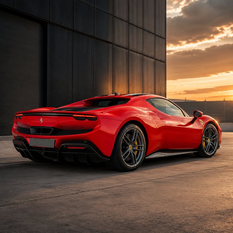 TPU Ferrari Red Vinyl Wrap view 5