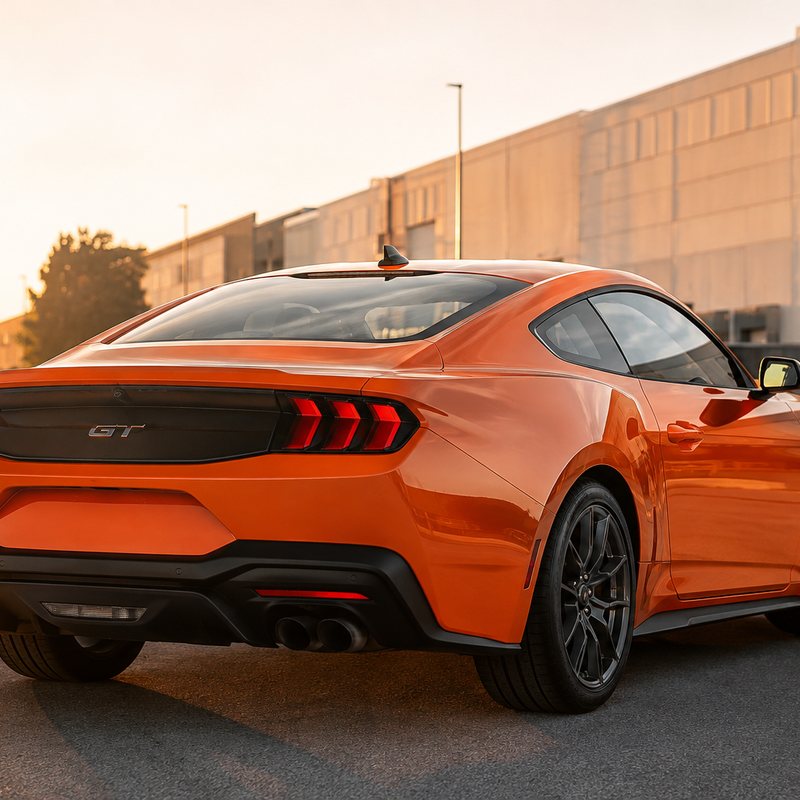 TPU Racing Orange Vinyl Wrap view 5
