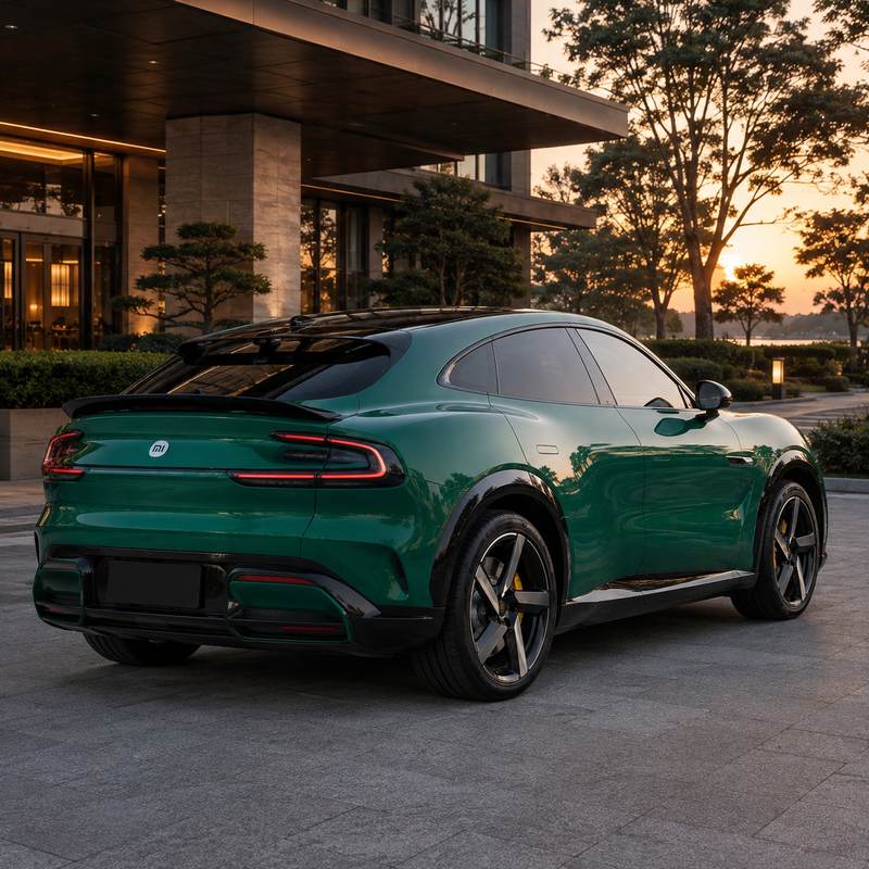 TPU Xiaomi YU7 Gem Green Vinyl Wrap view 5