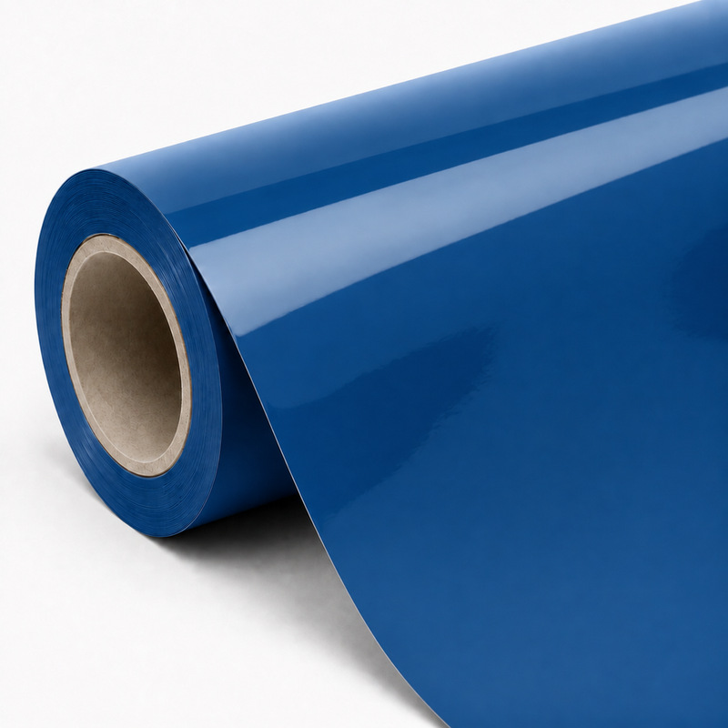 TPU Crystal Blue Black Vinyl Wrap