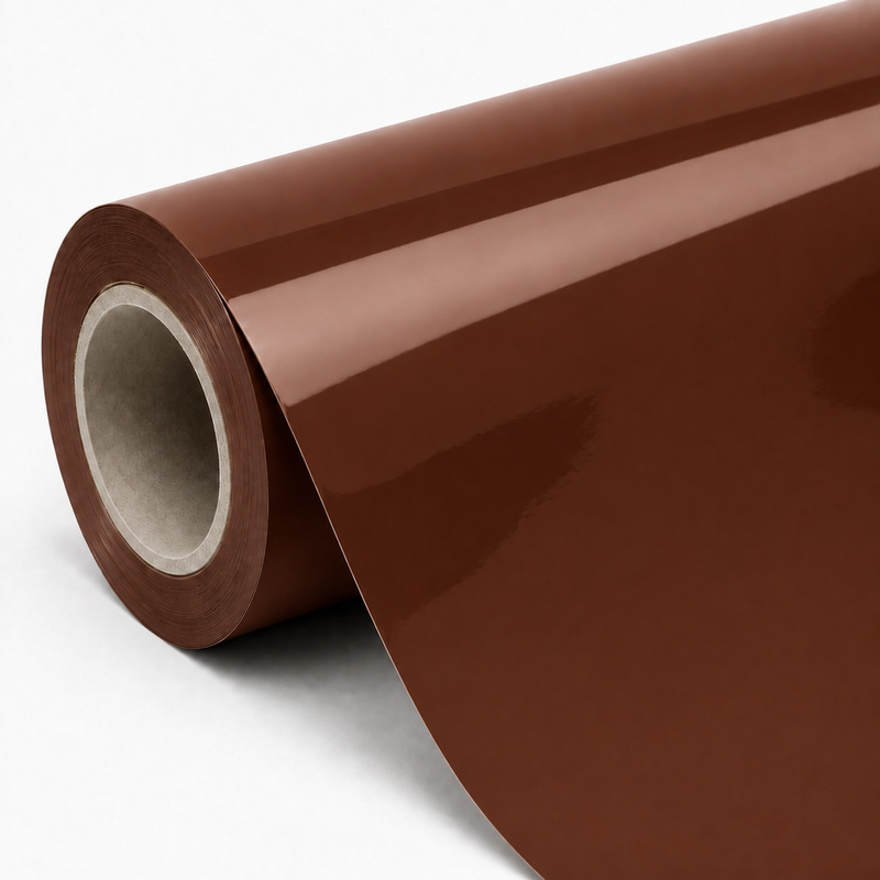 TPU Flame Copper Brown Vinyl Wrap