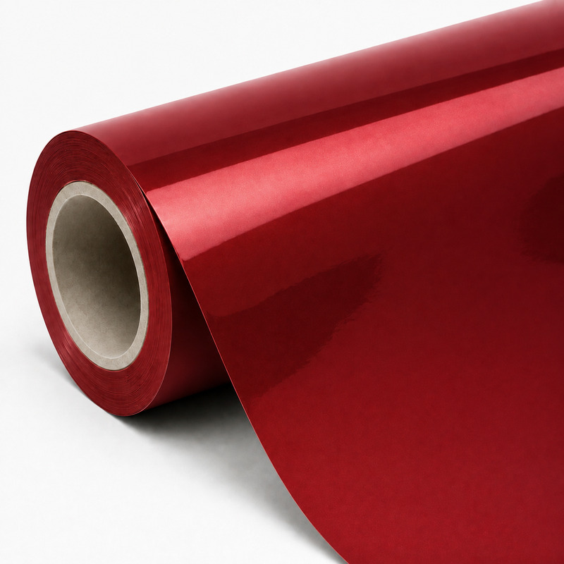 TPU Transparent Diamond Red Vinyl Wrap