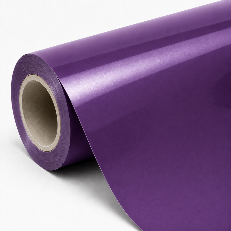 TPU Transparent Diamond Purple Vinyl Wrap