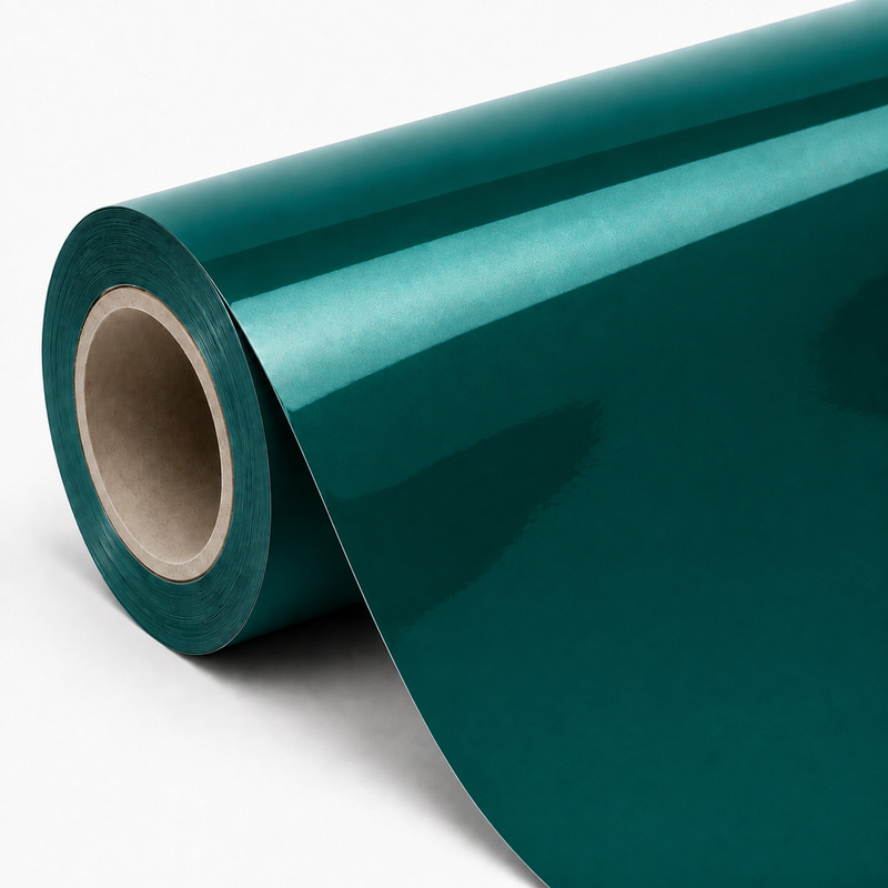 TPU Transparent Diamond Pine Green Vinyl Wrap