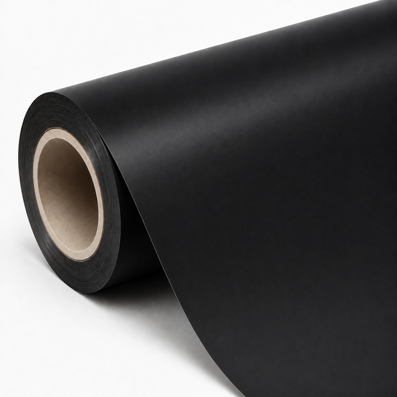 TPU Satin Ceramic Black Vinyl Wrap