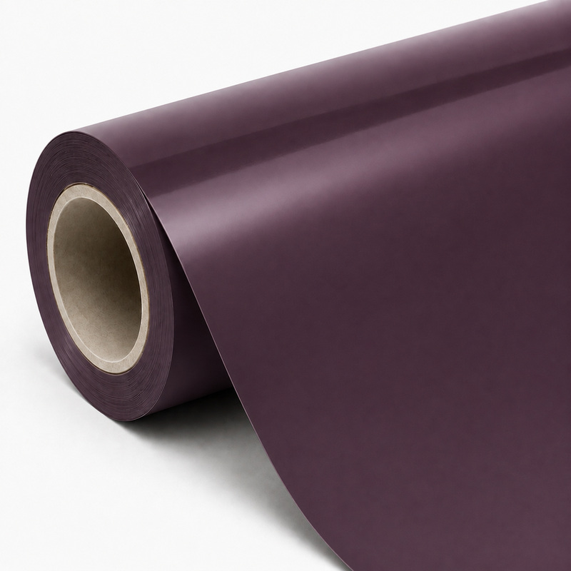 TPU Satin Black Pinot Purple Vinyl Wrap