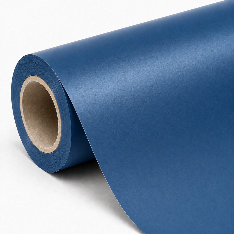 TPU Satin Metallic Blue Vinyl Wrap