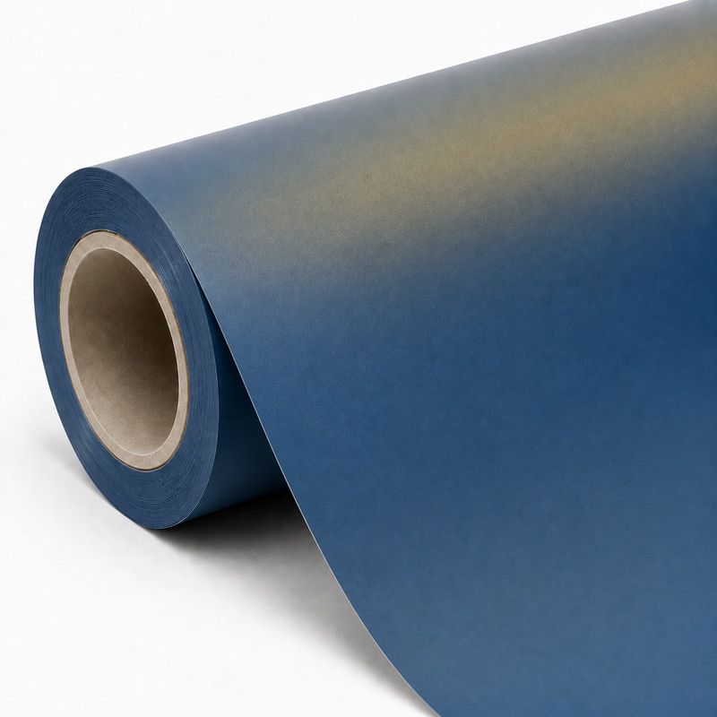 TPU Matte Blue Enchanting Gold Vinyl Wrap