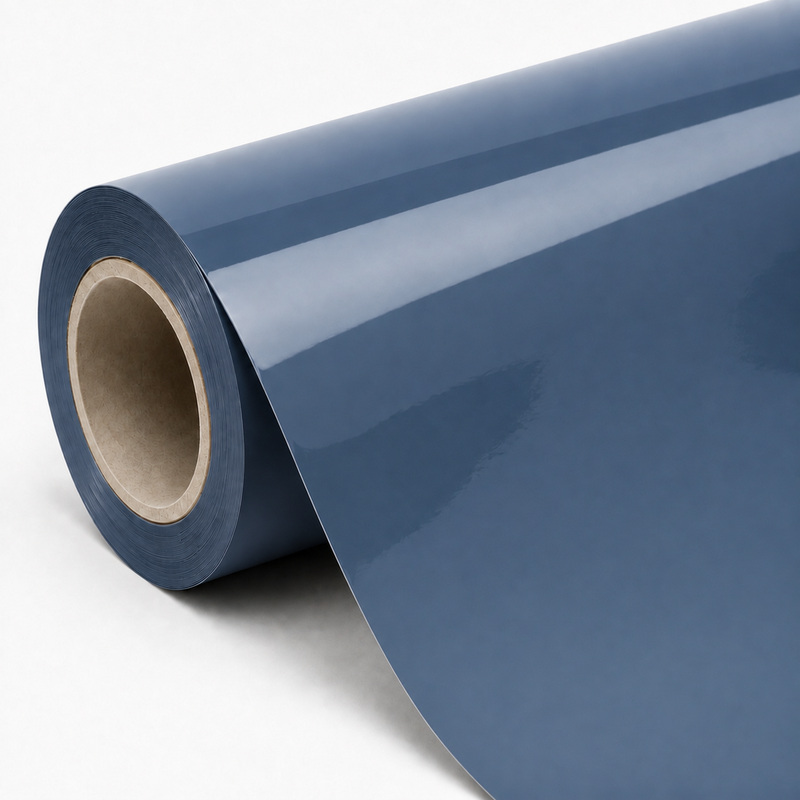 TPU Porcelain Blue Vinyl Wrap