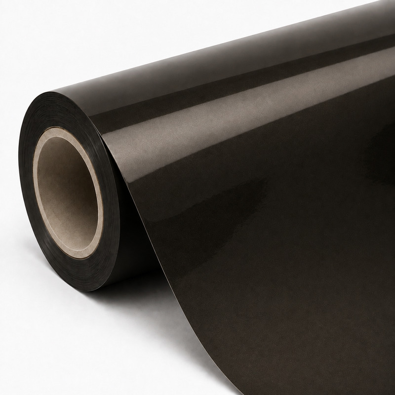 TPU Metallic Black Gold Vinyl Wrap