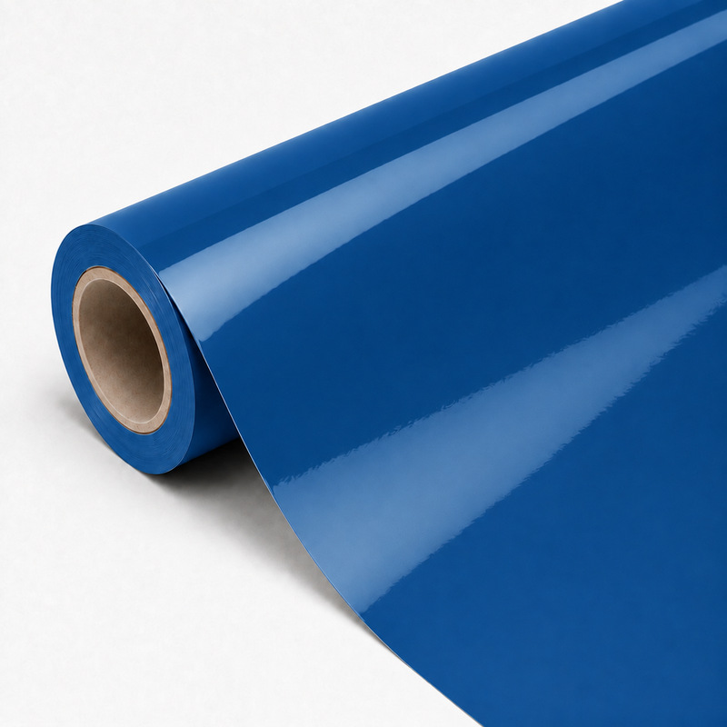 TPU Crystal Blue Black Vinyl Wrap view 3